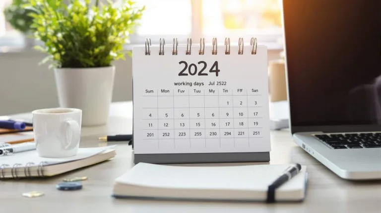 nombre de jours travaillés en 2024